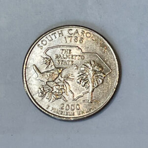 “1788-2000 P USA CAROLINA The Palmetto State ¼ Dollar”