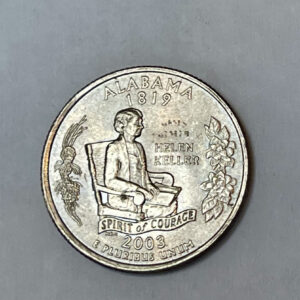 “1819-2003 P USA Alabama Spirit Of Courage Helen Keller ¼ Dollar”
