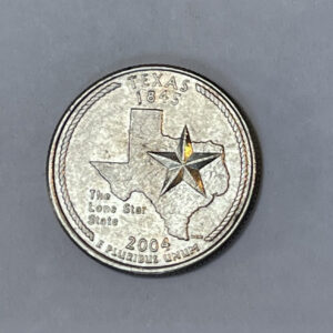 “1845-2004 D USA Texas The Lone Star State ¼ Dollar”