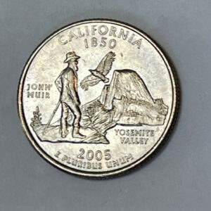 “1850-2005 D USA John Muir California ¼ Dollar”
