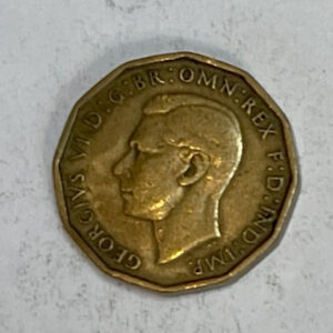 1942 GOLD* UK 3 Pence