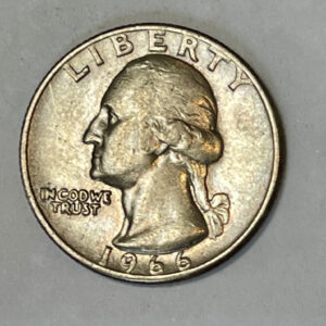“1966 USA NO MINT MARK ¼ Dollar”