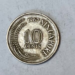 1967 Singapore 10 cents