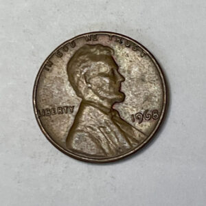 “1968 NO MINT MARK USA 1 CENT”