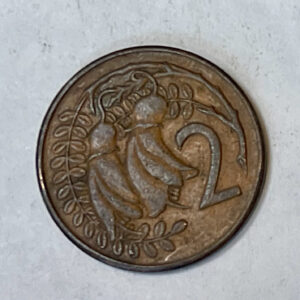 1969 New Zealand 2 Cent