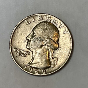 “1969 USA NO MINT MARK ¼ Dollar”
