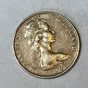 1971 New Zealand 10 cents