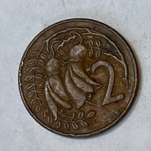 1971 New Zealand 2 Cent