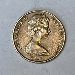 1971 New Zealand 20 cents