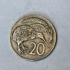1971 New Zealand 20 cents