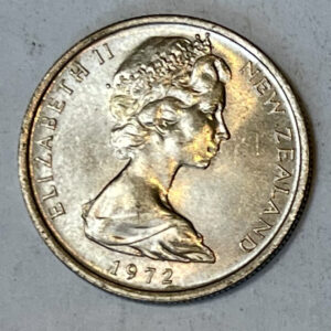 1972 New Zealand 5 Cent