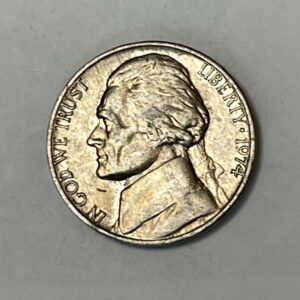 “1974 NO MINT MARK USA 5 Cents”