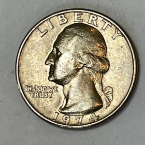 “1974 NO MINT MARK USA ¼ Dollar”