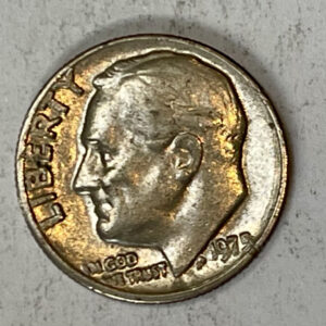 “1975  NO MINT MARK Rose Velt “NO S Proof type” USA 1 Dime”