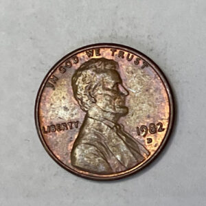 “1982 D USA 1 CENT”