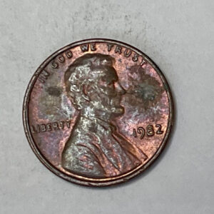 “1982 NO MINT MARK USA 1 CENT”