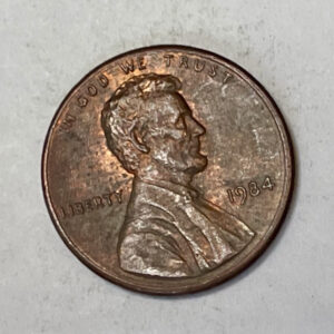 “1984 NO MINT MARK USA 1 CENT”