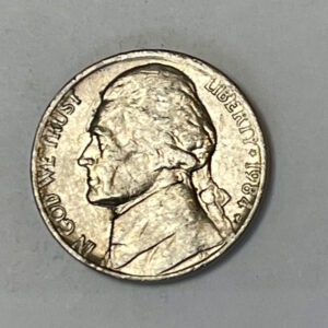 “1984 NO MINT MARK USA 5 Cents”