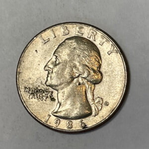 “1986 D USA ¼ Dollar”