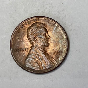 “1987 D USA 1 CENT”