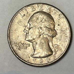 “1988 D USA ¼ Dollar”