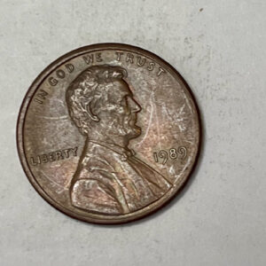 “1989 NO MINT MARK USA 1 CENT”