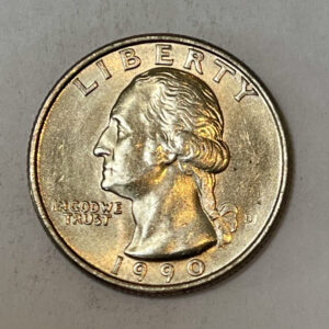“1990 D USA ¼ Dollar”
