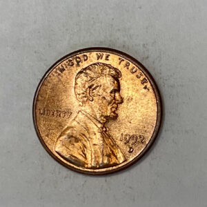 “1992 D USA 1 CENT”