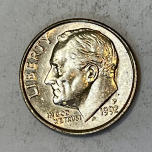 “1992 P USA 1 Dime”