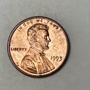 “1993 NO MINT MARK USA 1 CENT”