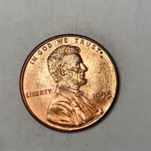 “1995 NO MINT MARK USA 1 CENT”
