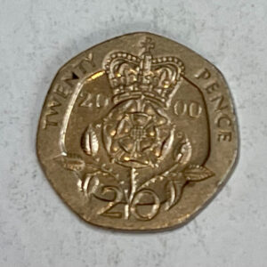 2000 UK 20 Pence