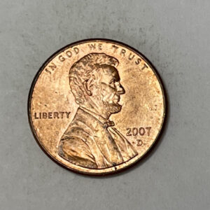 “2007 D USA 1 CENT”