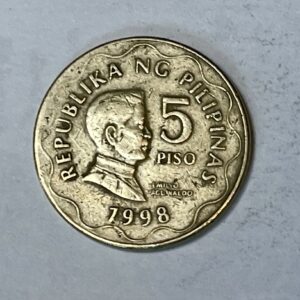 1998 Philippine 5 Piso