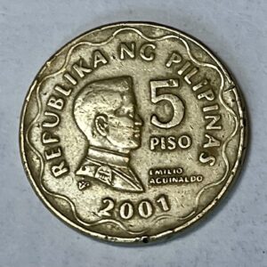 2001 Philippine 5 Piso