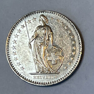 1994 Switzerland 2 Franc.
