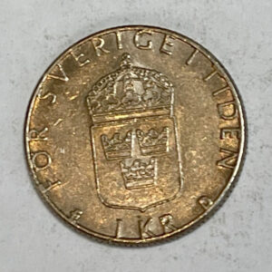 1989 ERROR Double Head* Sweden 1 Kronor