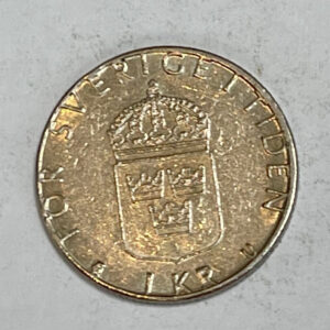 1977 ERROR Double Head* Sweden 1 Kronor